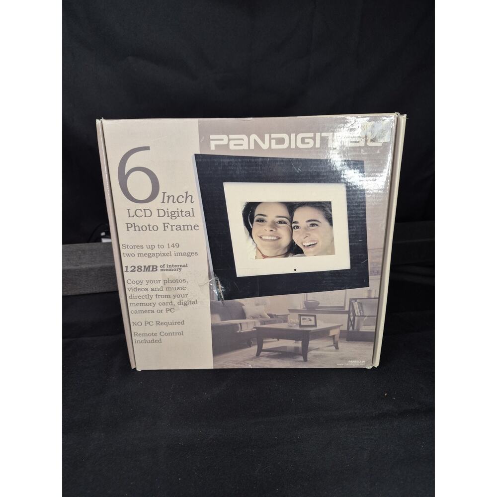 PANDIGITAL 6 Inch LCD Digital Photo Frame 128MB Internal Memory - NIB